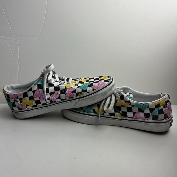 Vans Checkared Butterfly Old Skool Sneaker Shoes Skate W 8 - Picture 7 of 9
